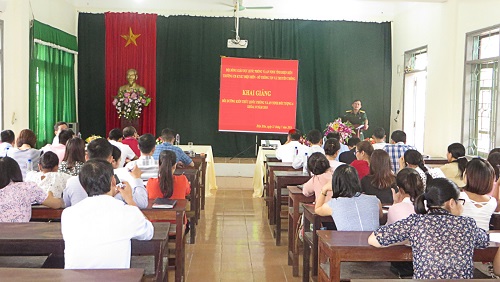 Khai giảng lớp bồi dưỡng kiến thức Quốc phòng-An ninh đối tượng 4, khóa 10 năm 2018